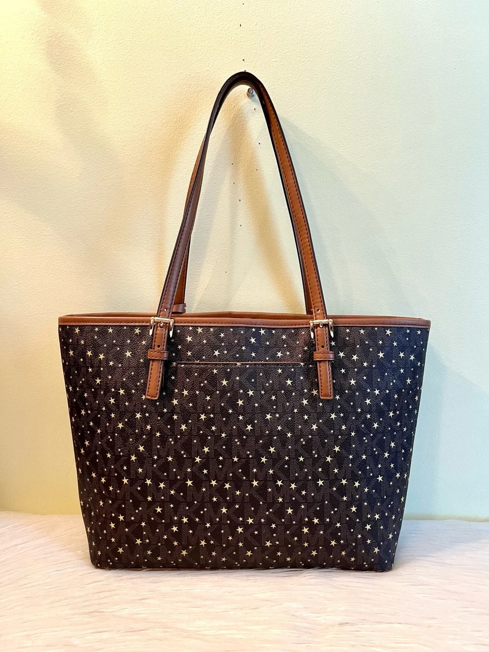 Michael Kors Jet Set Charm Gold Star Tote